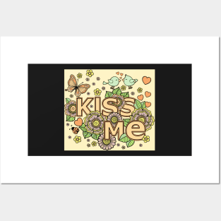 kiss me Posters and Art